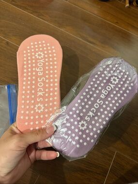 for Women - Non-Slip Grip Pink & Lavender